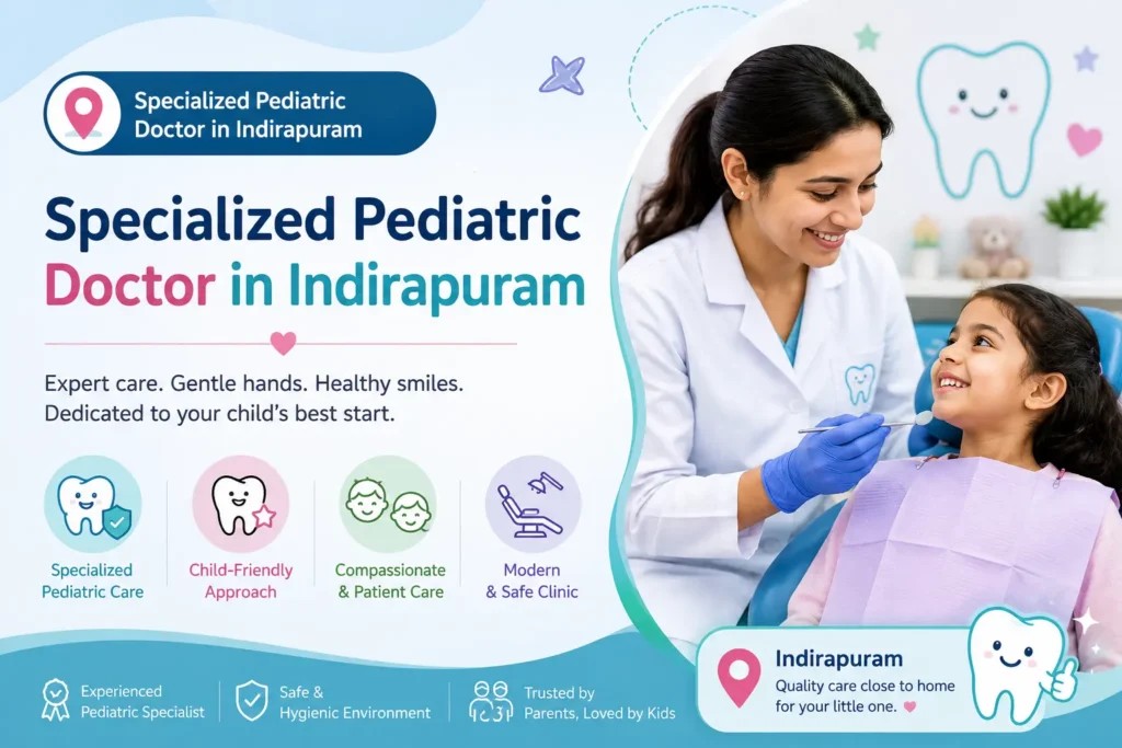 specialized pediatric doctor in Indirapuram | kids dental care Indirapuram | Child Dentist Indirapuram