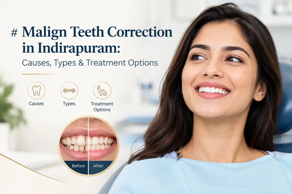 Malign Teeth Correction in Indirapuram: Causes, Types & Treatment Options